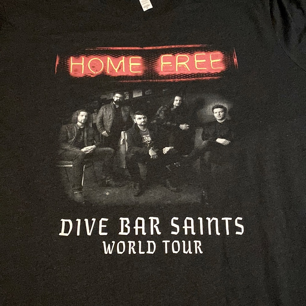 Dive Bar Saints band tee.